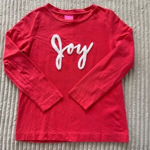 Lilly Pulitzer Girls Mini Rami Christmas Sweatshirt JOY